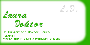 laura doktor business card